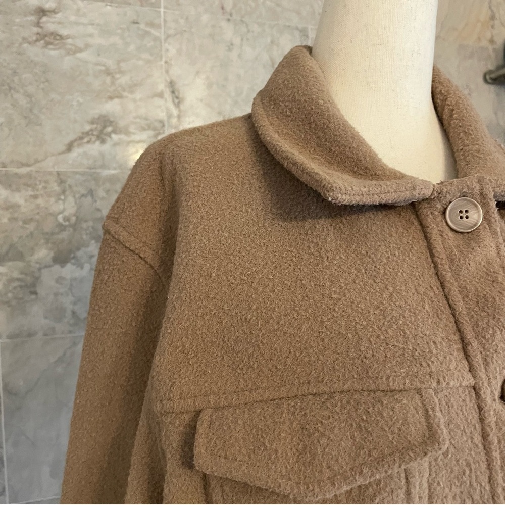 Joie Fleece Teddy Button Up Shirt Jacket - Picture 4 of 7